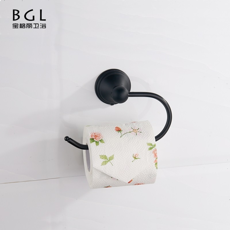 18333 Hot Sale Zinc Alloy Wall Mounted Paint Black Paper Holder sale