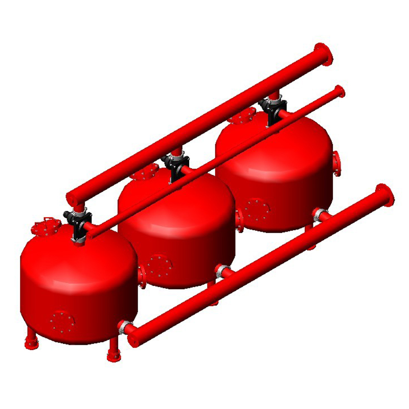 Commercial Automatic Backwash Sand Water Filter For Water Treatment for sale