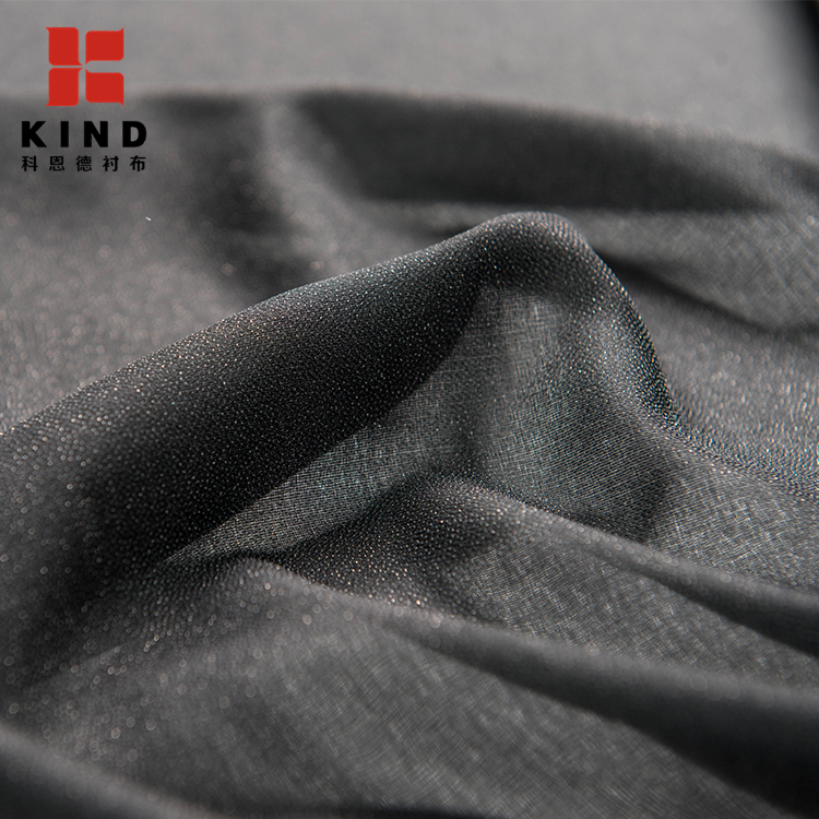 100%POLYESTER Stretch Thermal Bonded Woven inner cotton lining Fabric For Dress Lining
