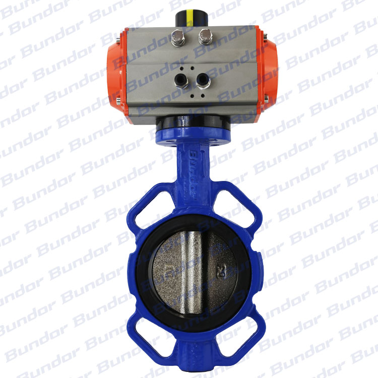D671X-16Q16 Inch AWWA Pneumatic Actuator Butterfly Valve Wafer Type