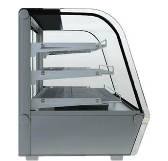 120L 160L Glass Door Cake Bread Food Countertop Display Warmer Showcase