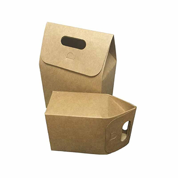 Kraft Paper Foldable Snacks Bags Candy Box Wedding Gifts Package size S