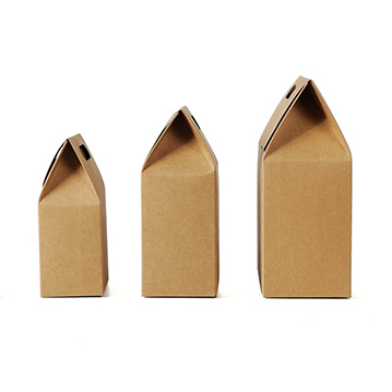 Kraft Paper Foldable Snacks Bags Candy Box Wedding Gifts Package size S
