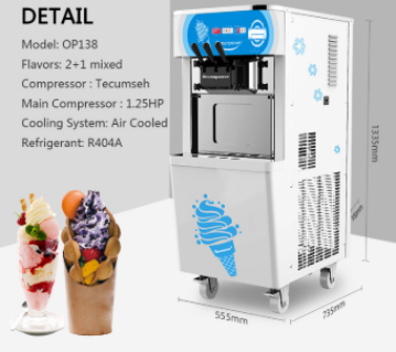 Commercial frozen yogurt making machine Oceanpower OP138