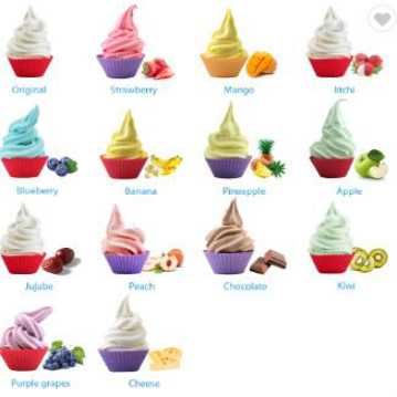 High Quality Mango flavor Low Fat Frozen Yogurt Powder for Ice Cream