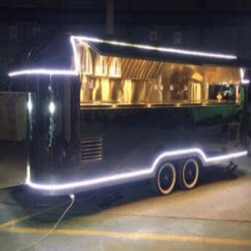 High quality Stainless steel mobile fast food trailers trucks for BBQ