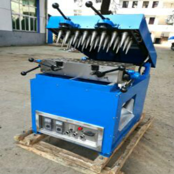 Stainless Steel Waffle Cone Maker and Soft Ice Cream Cone Making Machine