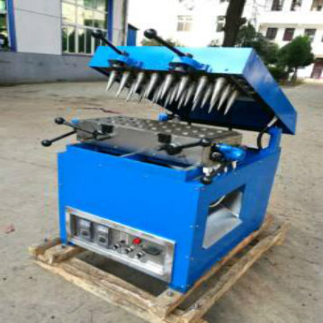 Stainless Steel Waffle Cone Maker and Soft Ice Cream Cone Making Machine