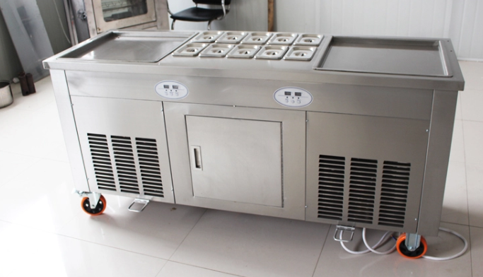 Double Pan Ice Cream Machinery for sale