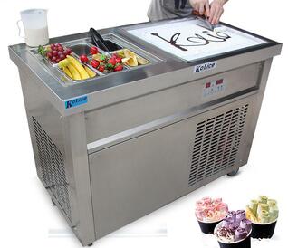 commercail use flat pan fried ice cream machine
