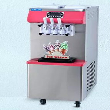 top three colors soft ice cream rainbow machine