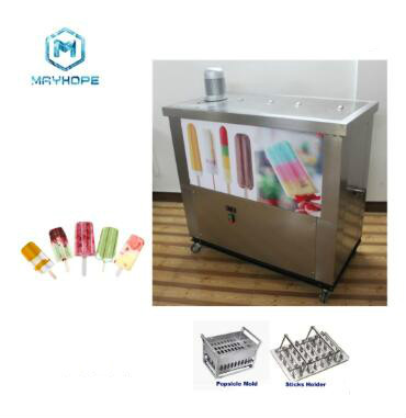Popsicle making machine with 4 moulds