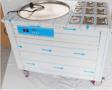 thailand fry ice cream pan machine