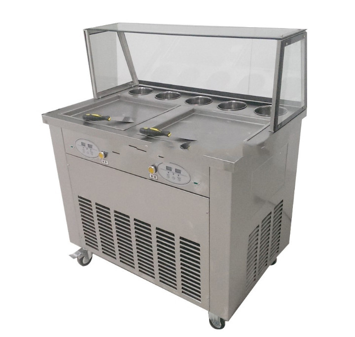 Roller Rolling Rolled Flat Fried Ice Fryer Cream Machine