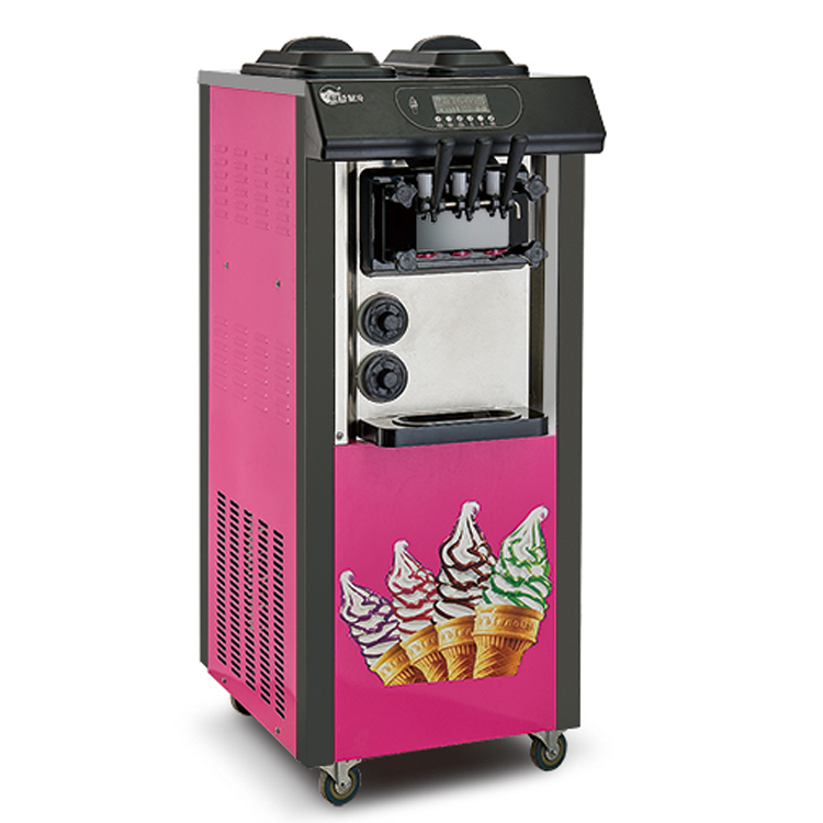 soft serve soft 3 flavors ice cream maker for machine manufacturers