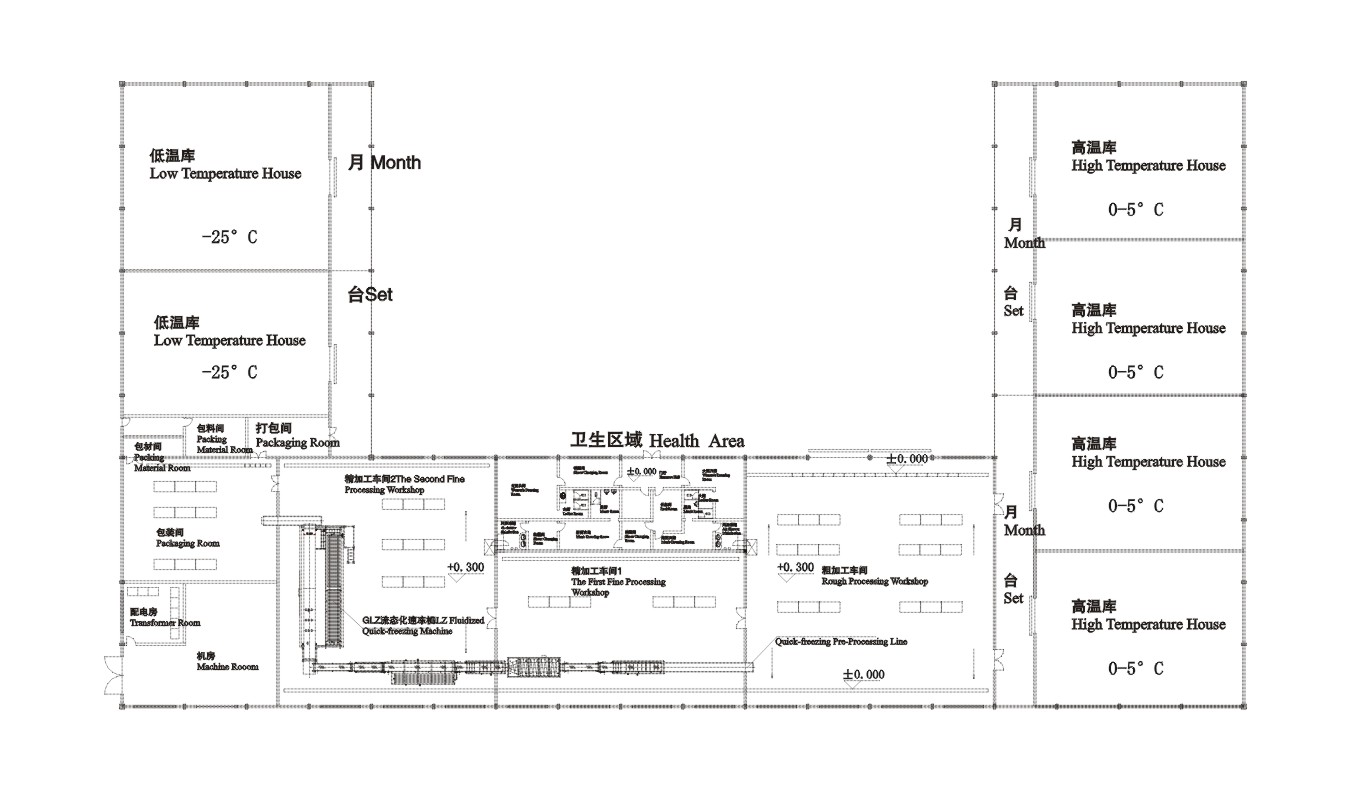 Food Machinery Pre-treatment for Quick Frozen Vegetable Production Line for Sale