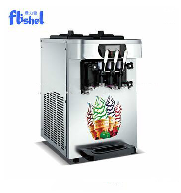 3 flavors table top used italian soft serve ice cream machine