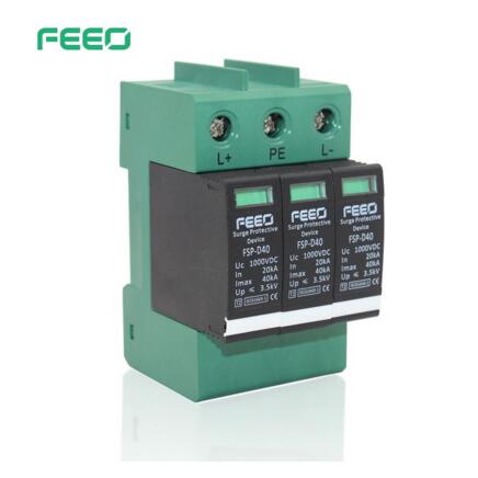 Solar Outdoor Power Protection Protective Device DC SPD Surge Protector Surge for Sale