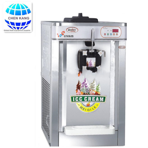 Table top single flavors soft ice cream machine