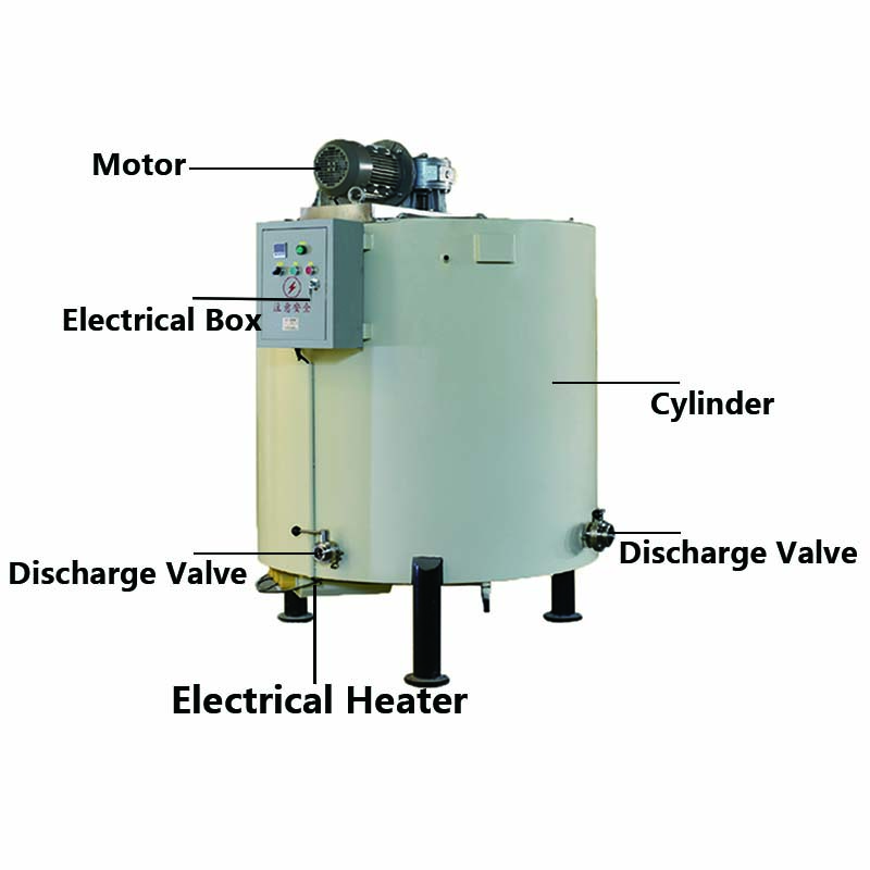 500L Chocolate holding tank/chocolate mixer machine manufacturer