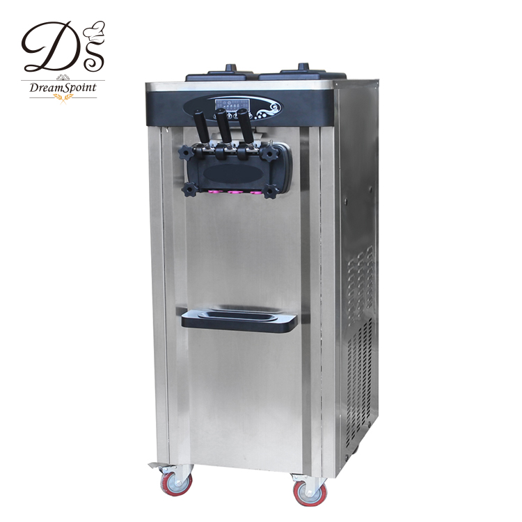25L Luxury full stainless steel floor standing fried ice cream machine
