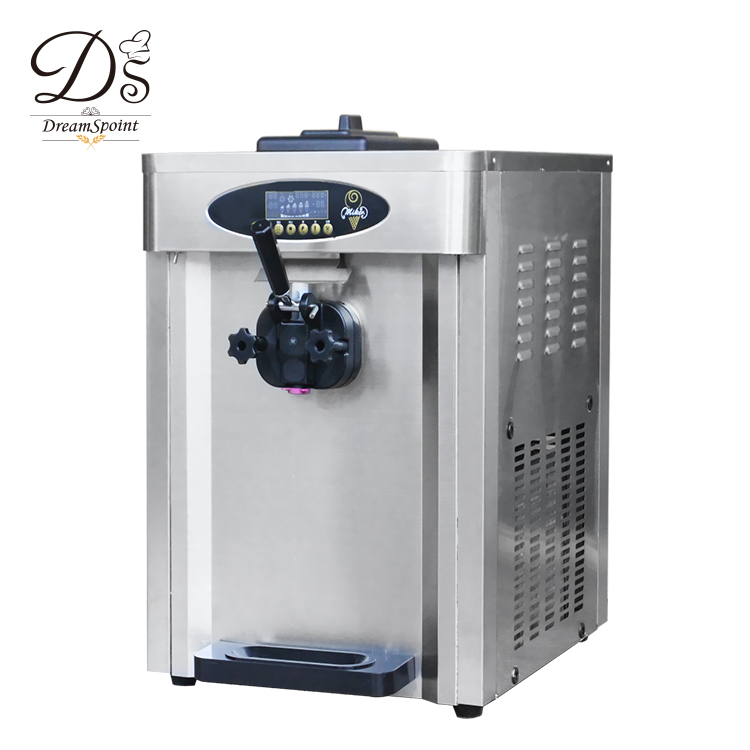 stainless steel 18L table top Single flavor ice cream machine