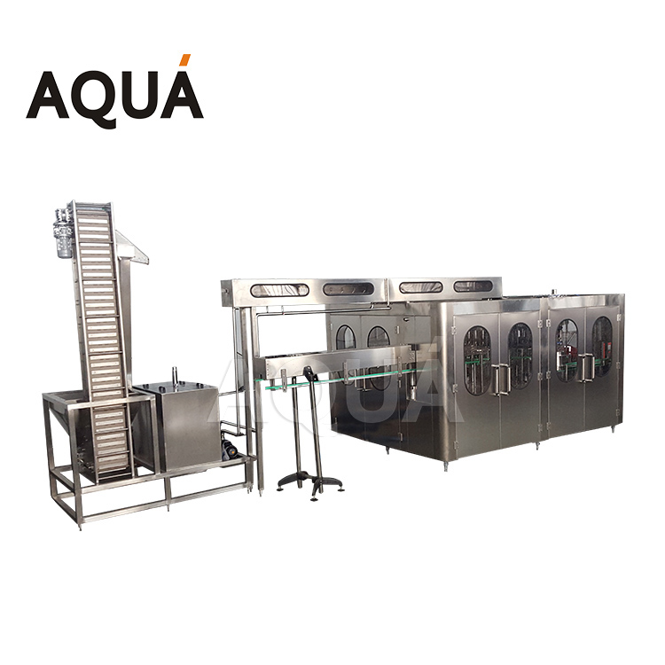glass bottle carbonated filling 5 in 1 automatic beer botte filling machine supplier