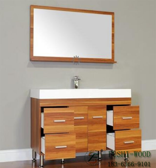 Wholesale Price China Factory Solid Wood Bathroom Cabinet