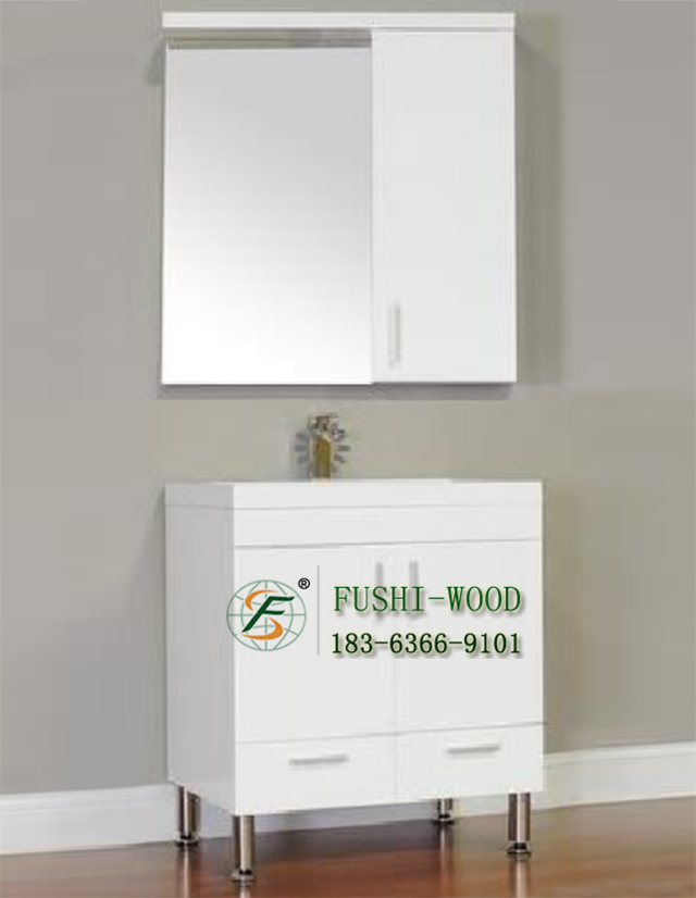 Wholesale Price China Factory Solid Wood Bathroom Cabinet