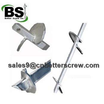 Square bar helical piles are used for stabilize the foundation