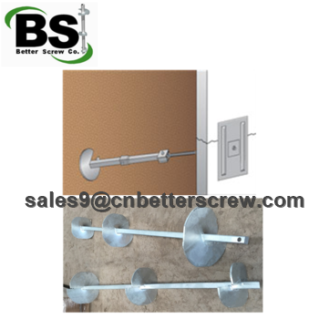 Ground Helical Piers or Screw Anchors With Top Cap