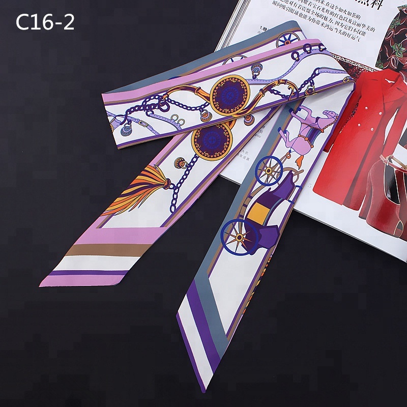 Twill tie bag scarf fashion hair headscarf for women