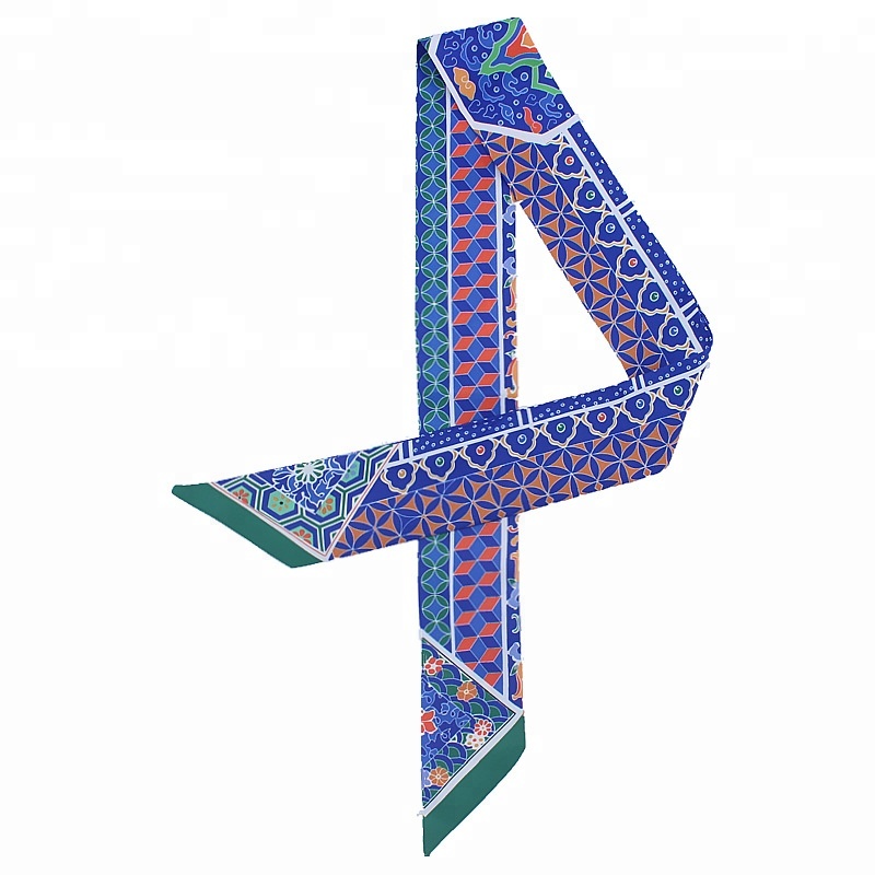 Hotsale printed silk fashion headscarf bandana for women