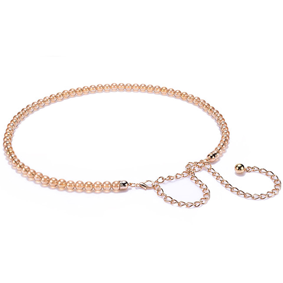 New Arrived Wholesale Fashion Lady Women Beaded Bullet Belt