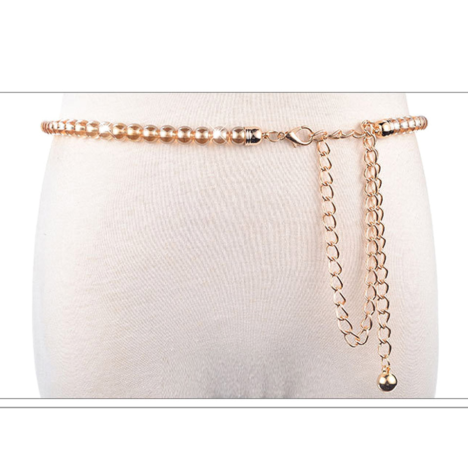 New Arrived Wholesale Fashion Lady Women Beaded Bullet Belt