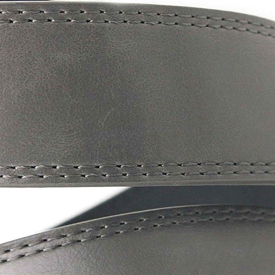 Men Gray Polyurethane Metal Buckle Belt for sale