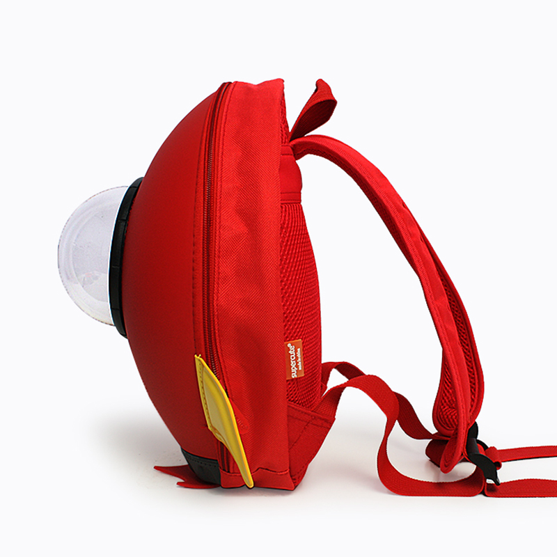 SUPERCUTE blue Rocket shape 3D kids school backpack bag for sale