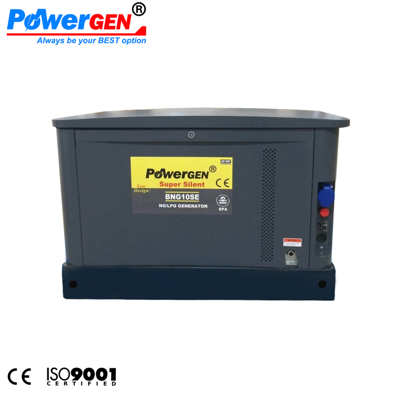 Dual Fuel 60dBPOWERGEN 10KW LPG/NG Power Super Silent Natural Gas Kohler Type Turbine Generator 10KVA for sale