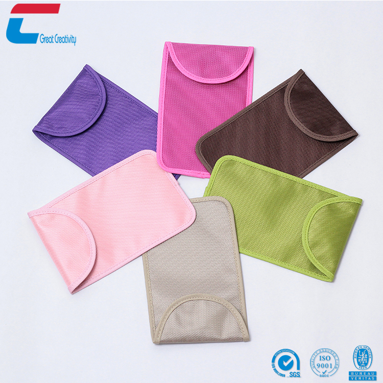 Customized Durable Cloth Material RFID Blocking Slim Credit Card Holder Wallet/Key Bag for Men for sale