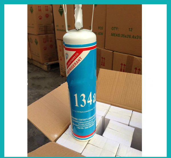 High quality Net weight 1kg RB brand R134a refrigerant gas with handle for car airditioner for sale