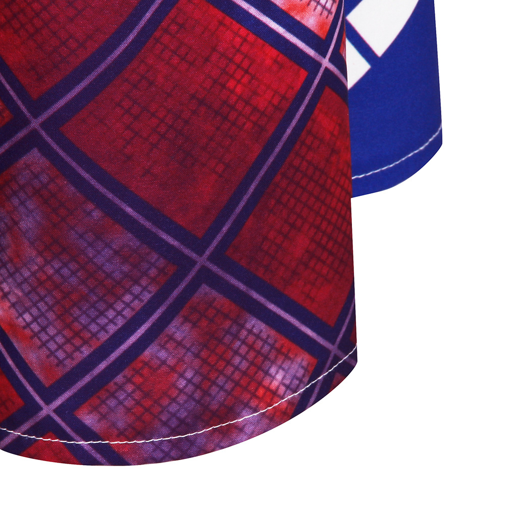 Digital printing plaid high waisted african kitenge pleated maxi long skirt for women for sale