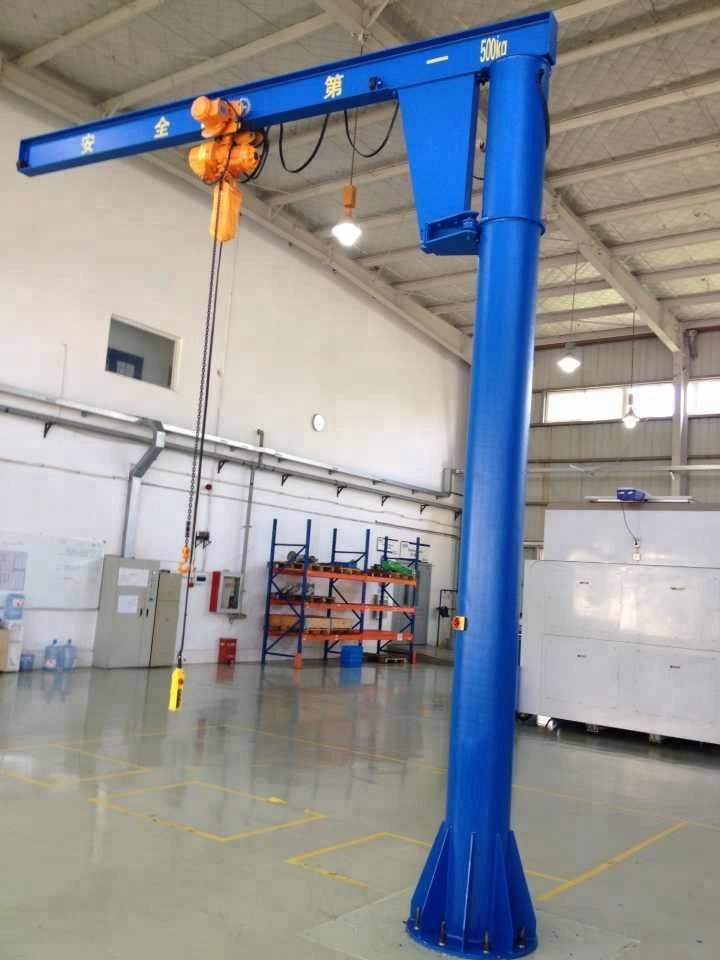 motor rotation Arm Lift JIB Crane with Electric Chain Hoist 2Ton Jib Crane ,180 degree rotation for sale