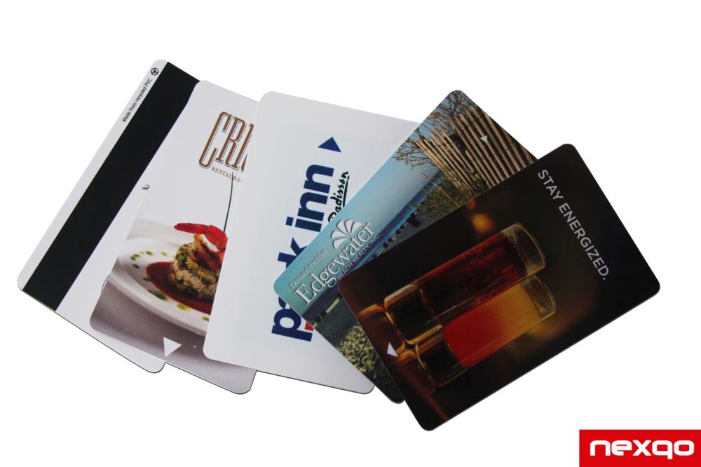 custom Pantone logo print hico / loco Magnetic stripe pvc plastic card sale