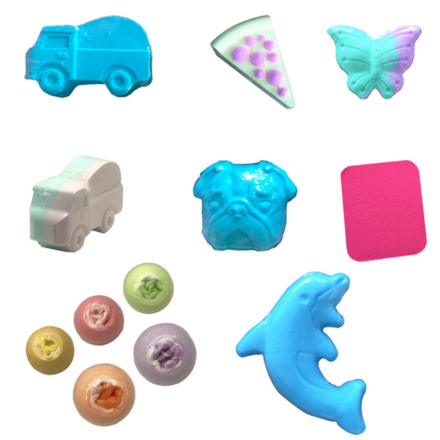 Bulk wholesale Colored oem animal shaped bath fizzer for kids for sale