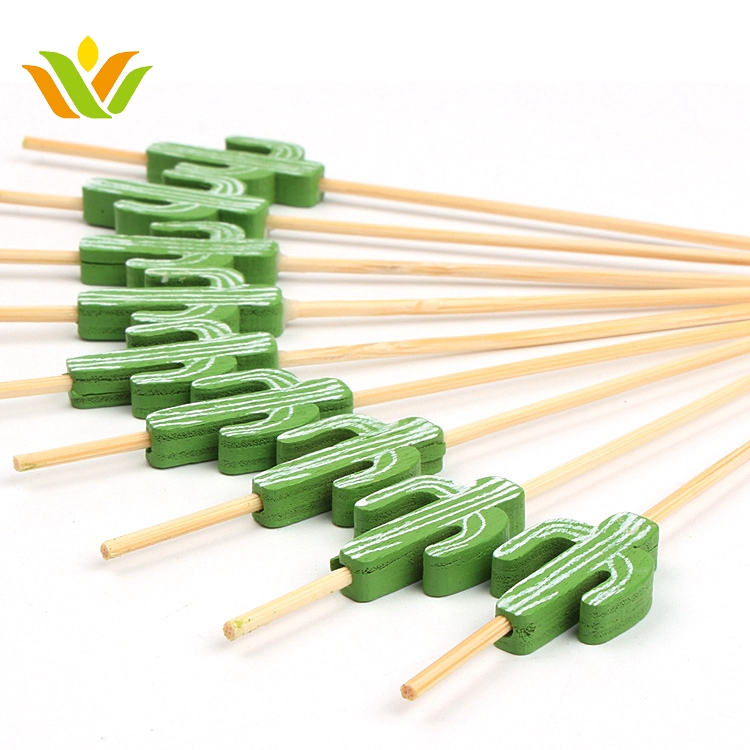 Decoration Bamboo Cactus Swizzle Stick for sale