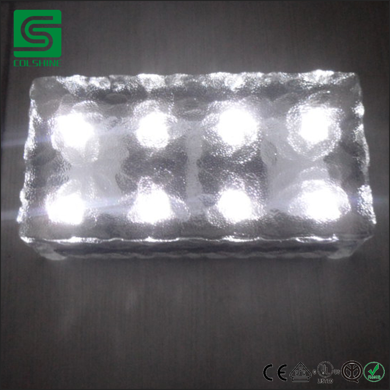 LED ice brick light/ glass brick paver light/ led bricks 6*9 sale