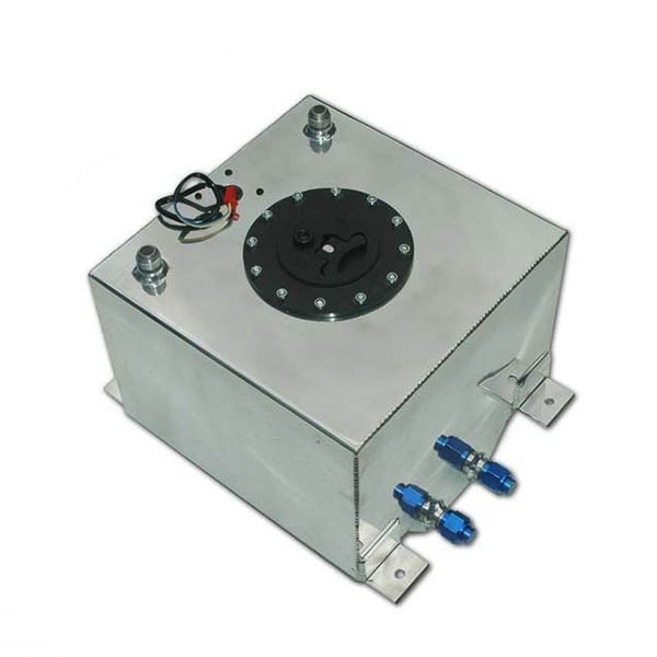 silver or black aluminum 3L dual billet fuel pump gas fuel cell for sale