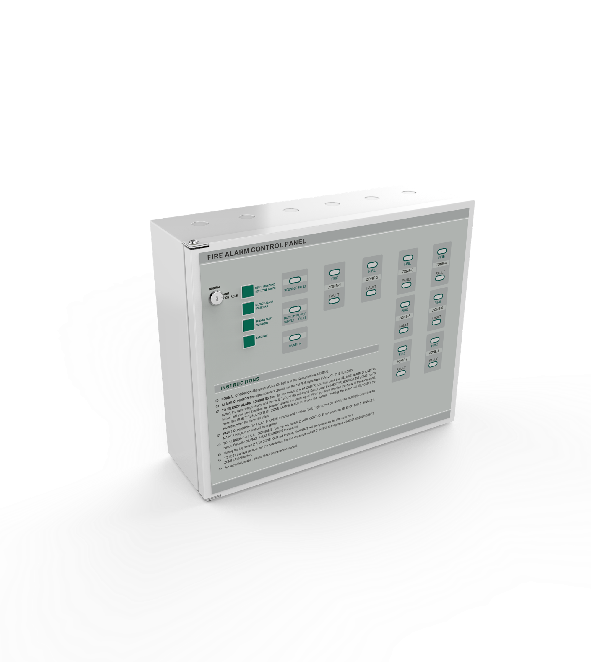 OR-CP100-N Middle East Market Conventional Fire Alarm System Control Panel 2-8 Zones