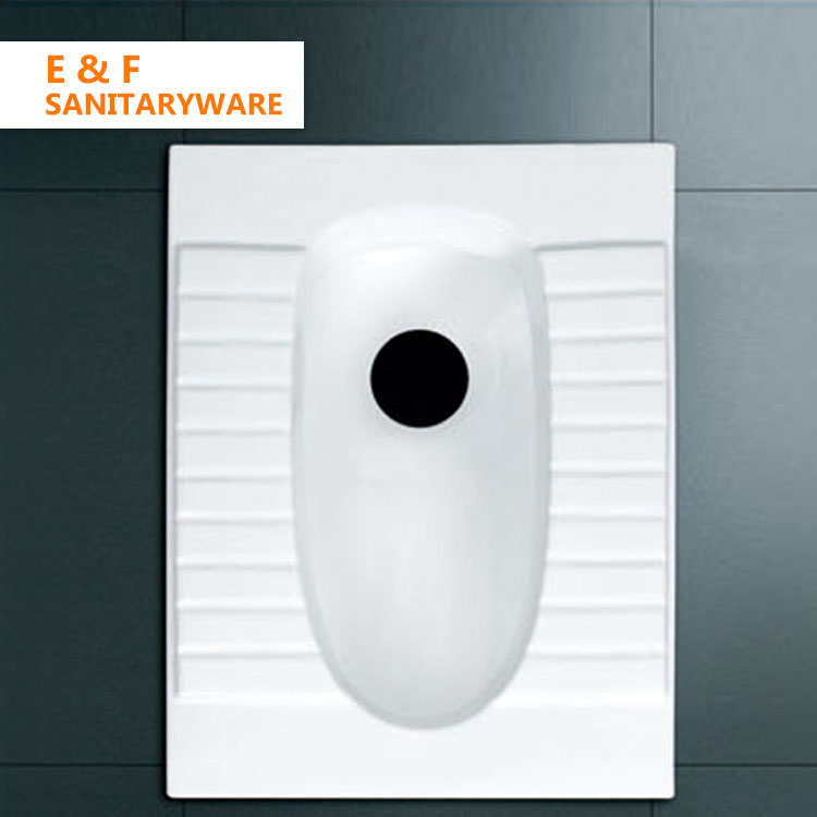 eastern type toilet japanese squat toilet one piece wc pan standard toilet size ceramic fix squatting pan For Sale