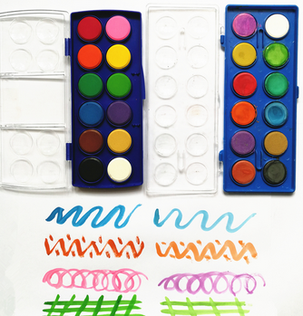 Meet ASTM and CE Standard non toxic bright color water color